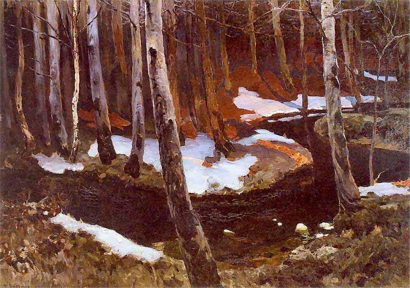 Ferdynand Ruszczyc Ruczaj lesny oil painting image